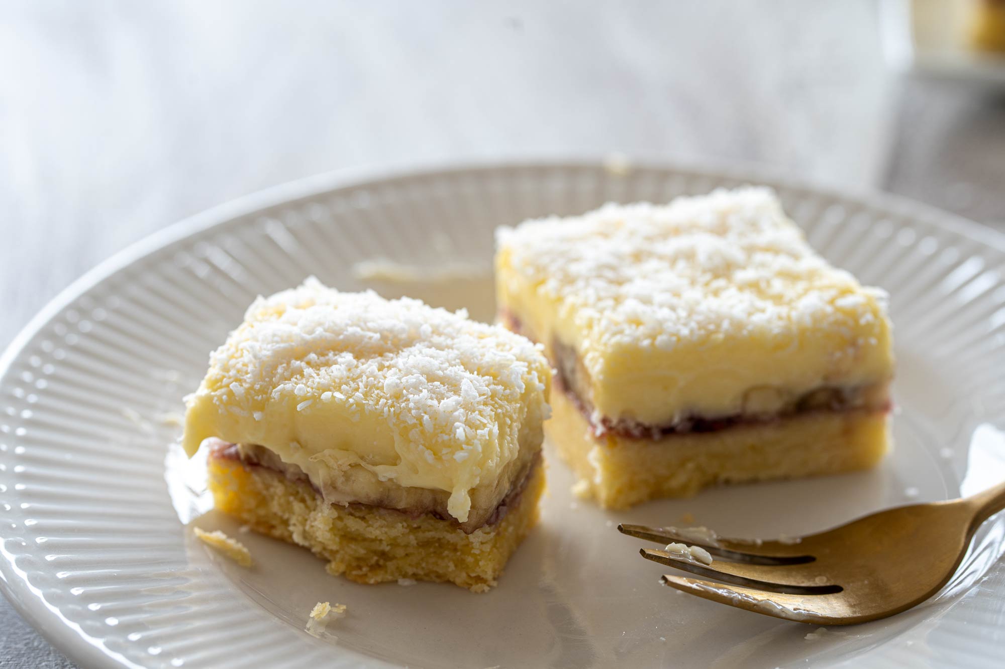 Bananine rezine s pudingom