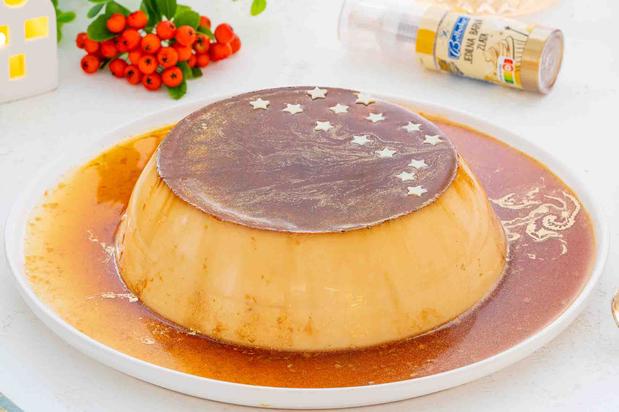 Pečen karamelni puding